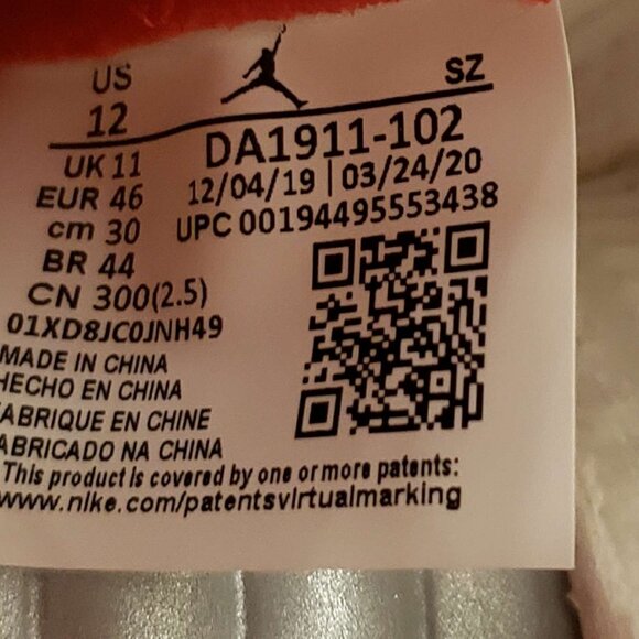 Nike Air Jordan 5 Retro Fire Red 2020 Mens Sneakers Size 12 White Red DA1911-102 - Picture 6 of 11